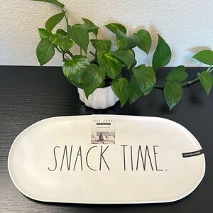 Rae Dunn Melamine SNACK TIME. Large Platter - NWT